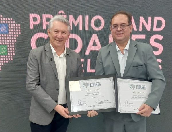 Prefeitura de Floriano é destaque no Prêmio Band Cidades Excelentes 2025
