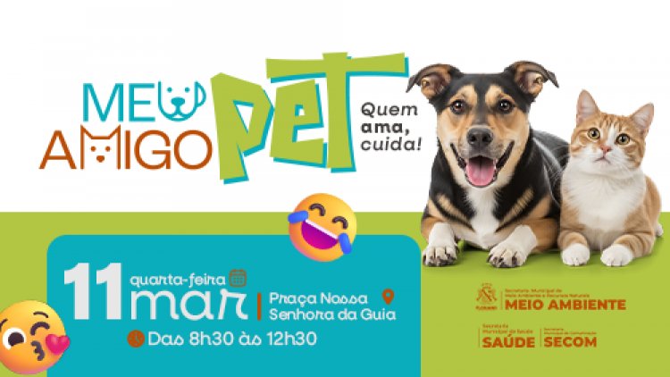 Programa “Meu Amigo Pet” leva serviços de saúde animal ao bairro Nossa Senhora da Guia nesta quarta (11)