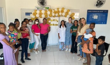 UBS do Tabuleiro do Mato compartilha informações sobre importância do aleitamento materno