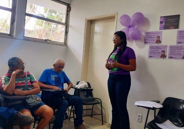 Núcleo de Saúde promove "Agosto Lilás" em unidades de saúde de Floriano