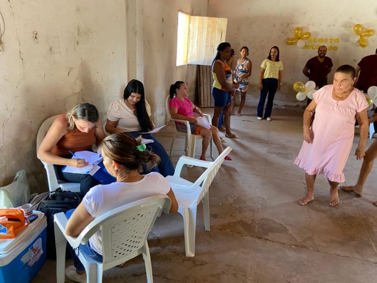Saúde Bucal e PSF realizam ação "Agosto Dourado" na localidade Caldeirão