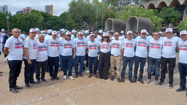 Prefeito Antônio Reis participa do movimento “Sem FPM Não Dá”, em Teresina