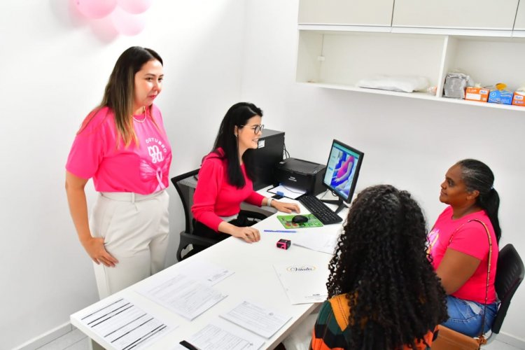 Mulheres passam por rastreio do câncer de mama em Floriano