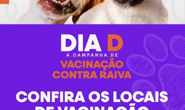 Confira os locais de vacinação contra raiva em Floriano para o Dia D, 18 de novembro