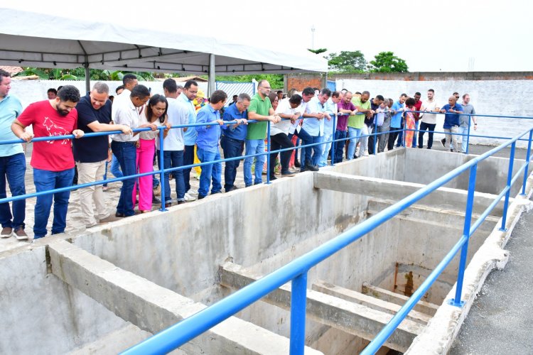 Floriano inaugura a 3ª estação elevatória do Projeto de Esgotamento Sanitário da cidade