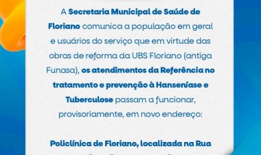 Mudança no local de atendimento da Referência em Hanseníase e Tuberculose