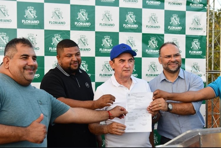 Floriano 127 anos: assinada ordem de serviço para reconstrução da passagem molhada da Localidade Rio Branco