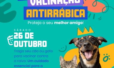 Dia D de vacinação contra a Raiva em Floriano será dia 26