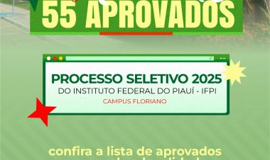 Educação: 55 alunos da Rede Municipal de Floriano são aprovados no processo seletivo do IFPI 