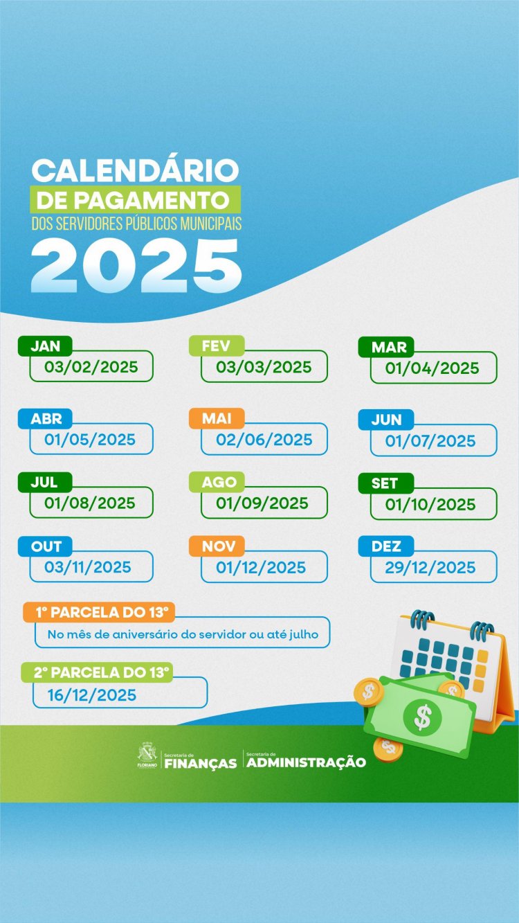 Calendário de Pagamento 2025