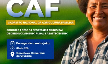 Prefeitura de Floriano retoma emissão do Cadastro Nacional da Agricultura Familiar (CAF)
