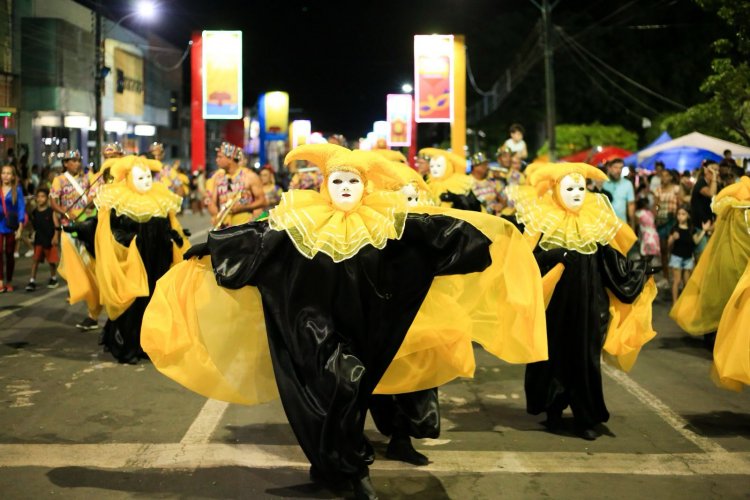 Carnaval de Floriano: escolas de samba brilham na Avenida Getúlio Vargas