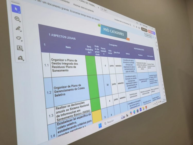 Prefeitura de Floriano e SEBRAE apresentam plano de trabalho do projeto Pró-Catadores