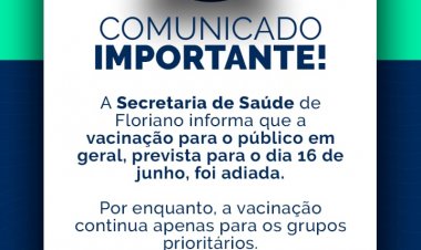 Vacinação contra Influenza segue apenas para grupos prioritários em Floriano