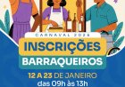 Abertas as inscrições para barraqueiros que irão atuar no Carnaval de Floriano 2026