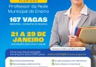 Prefeitura de Floriano lança seletivo para contratação temporária de professores para a rede municipal