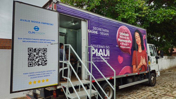 Caminhão da Mamografia realiza em Floriano exames gratuitos pelo SUS