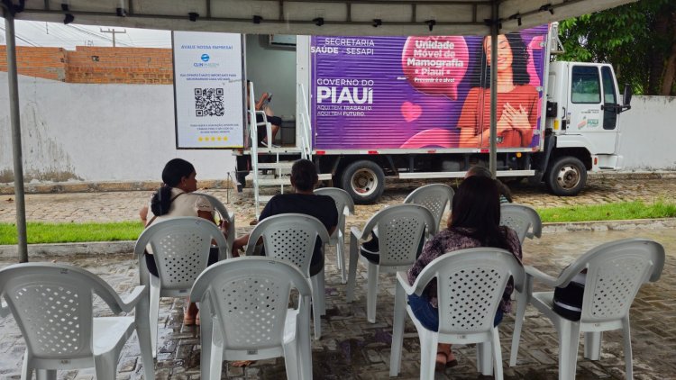Caminhão da Mamografia realiza em Floriano exames gratuitos pelo SUS