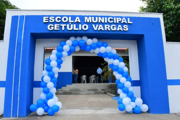 Educação de Floriano: entregue reforma e ampliação da Escola Municipal Getúlio Vargas