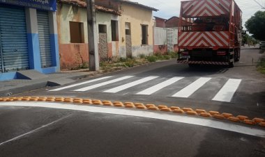 Superintendência de Trânsito de Floriano sinaliza principais vias da cidade
