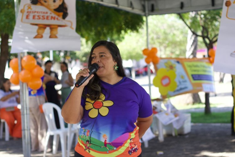 Assistência Social de Floriano realiza ato ‘Faça Bonito’ em alusão ao Maio Laranja