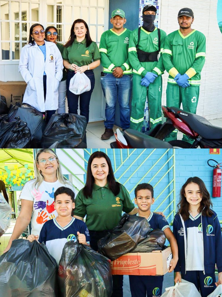 Arrecadação de mais de uma tonelada de materiais recicláveis marca abertura da Semana do Meio Ambiente de Floriano