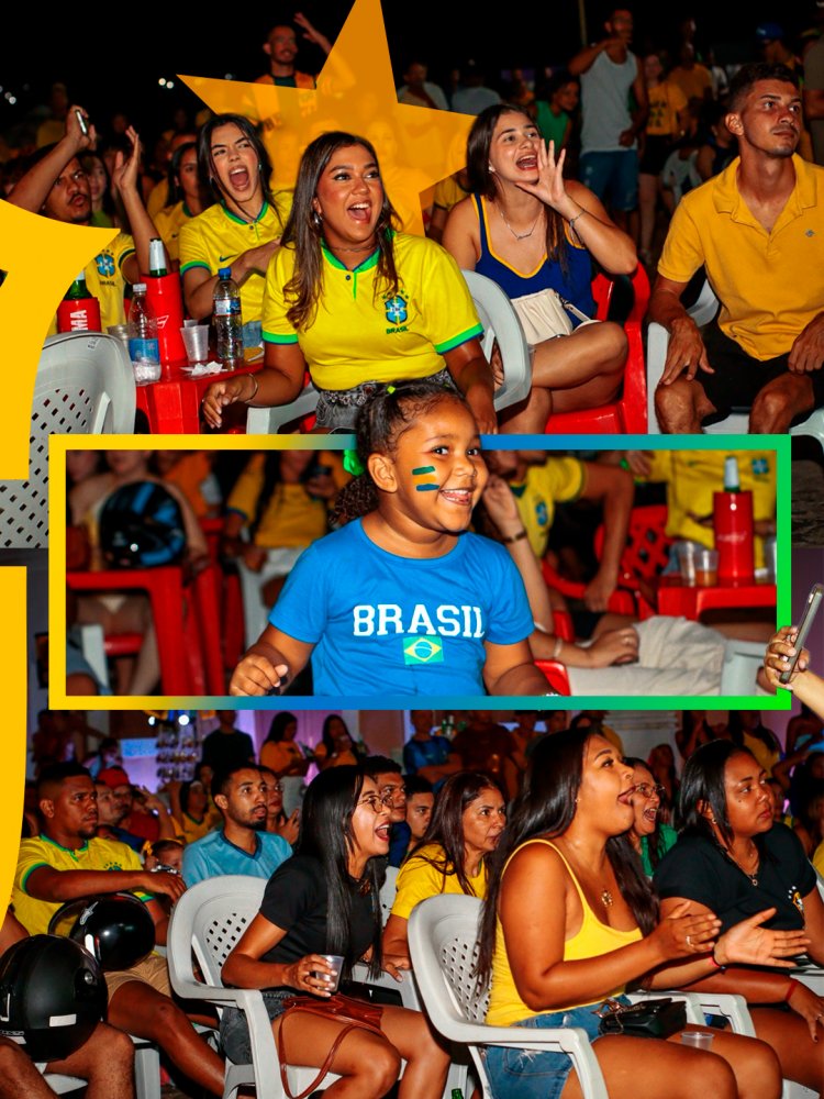 Prefeitura de Floriano realiza transmissão ao vivo do jogo do Brasil pela Copa do Mundo no Cais da Beira-Rio