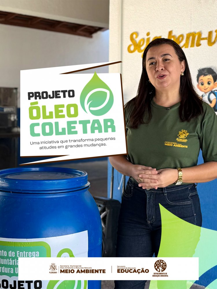 Secretaria de Meio Ambiente lança Projeto Óleocoletar 2026 para combater a poluição e incentivar a reciclagem