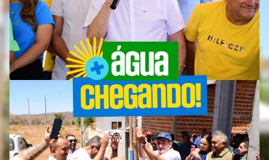Novo sistema de abastecimento de água garante água encanada nas torneiras de todos os moradores do Distrito Amolar