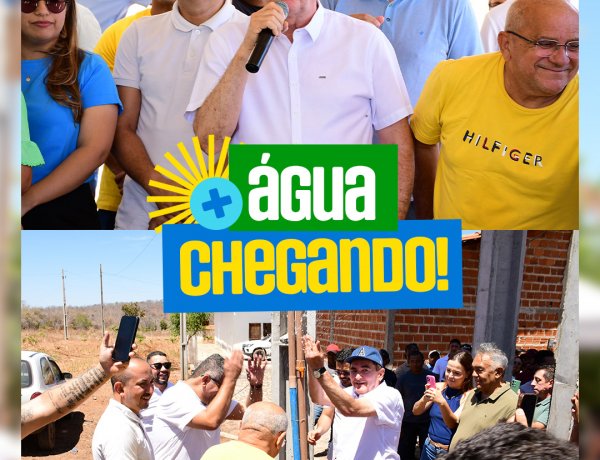 Novo sistema de abastecimento de água garante água encanada nas torneiras de todos os moradores do Distrito Amolar