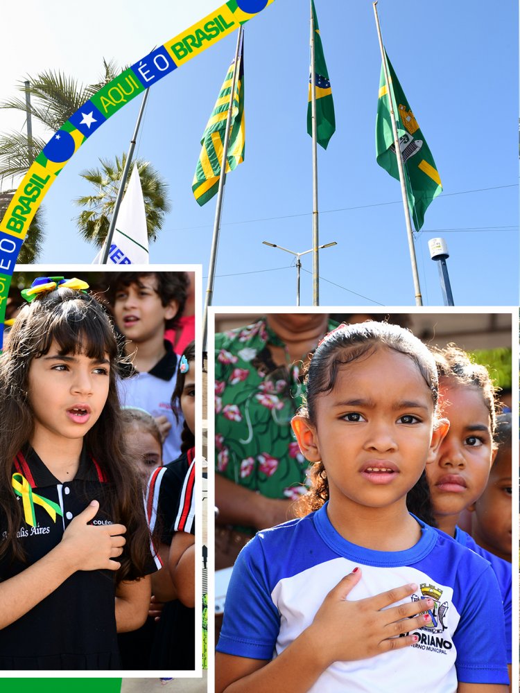 Abertura da Semana da Pátria reúne autoridades, escolas e entidades em ato cívico em Floriano